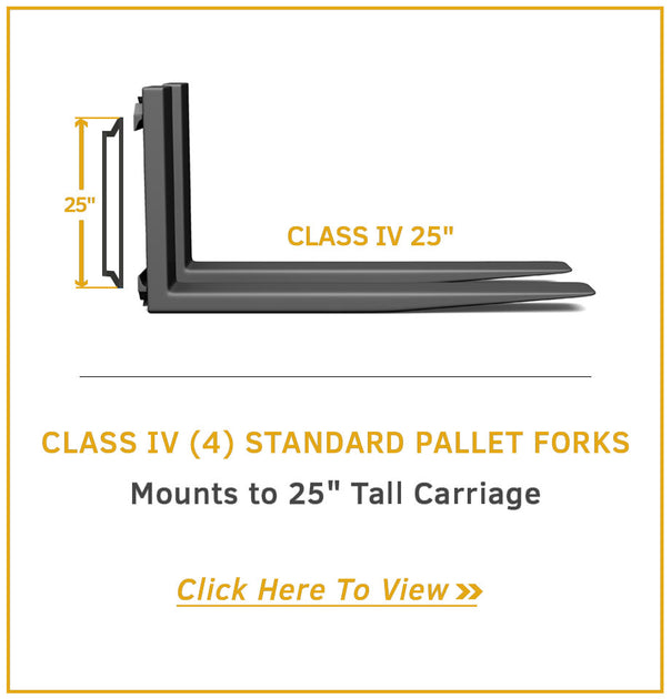 Class IV (4) Standard Forklift Forks Magna Forklift Forks
