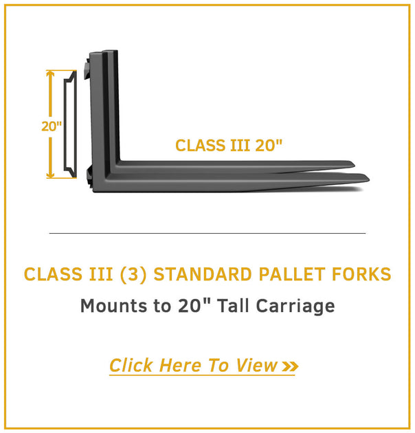 Class III (3) Standard Forklift Forks Magna Forklift Forks