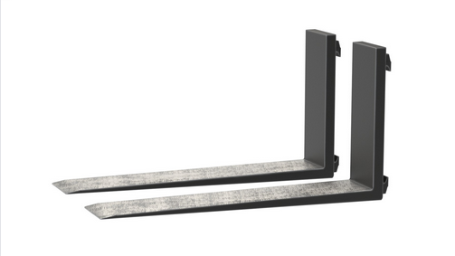 1.75" x 5" x 42" Forklift Forks - Class 2, Full Taper & Polish, 8,200 lb Capacity (Pair)