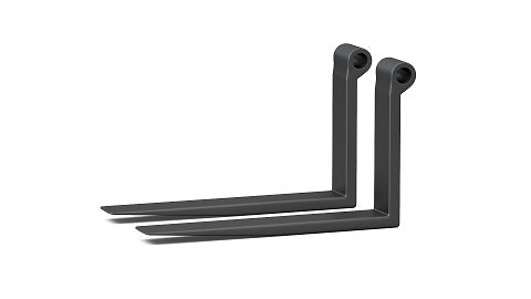 Telehandler Forks - 2" x 5" x 96" - 20.5" Centerline - 2.25" Bar - Offset Collar (Pair)