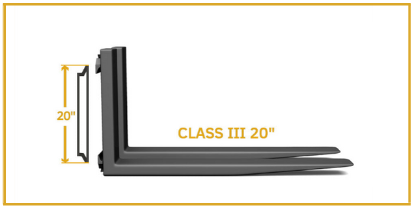 Class 3 Forklift Forks - Heavy Duty Steel - Replacement Tines