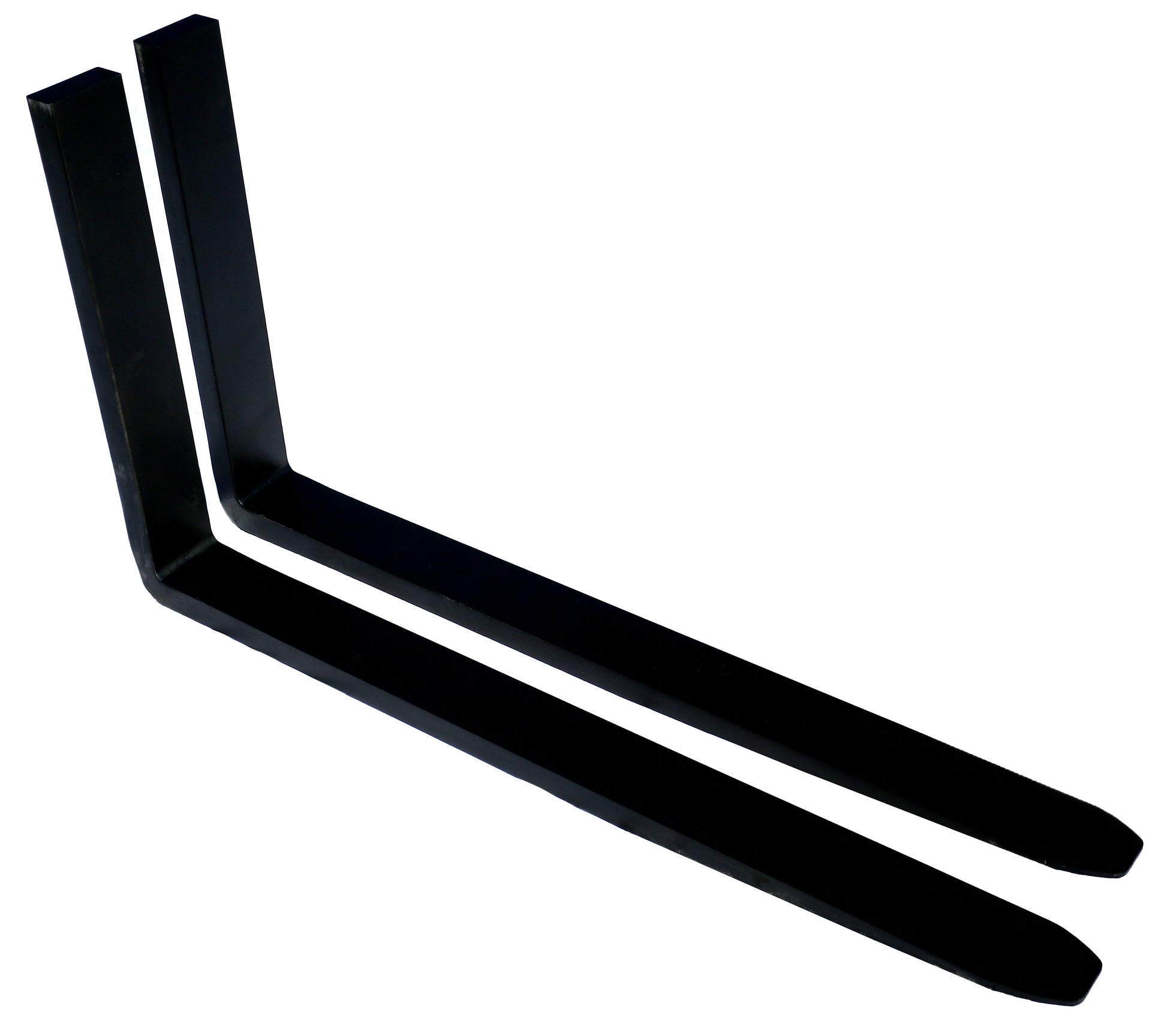 pair of blank forklift forks