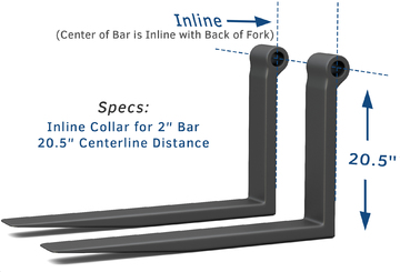 2 x 5 x 60 Telehandler Forks for Genie Terex & Gradall