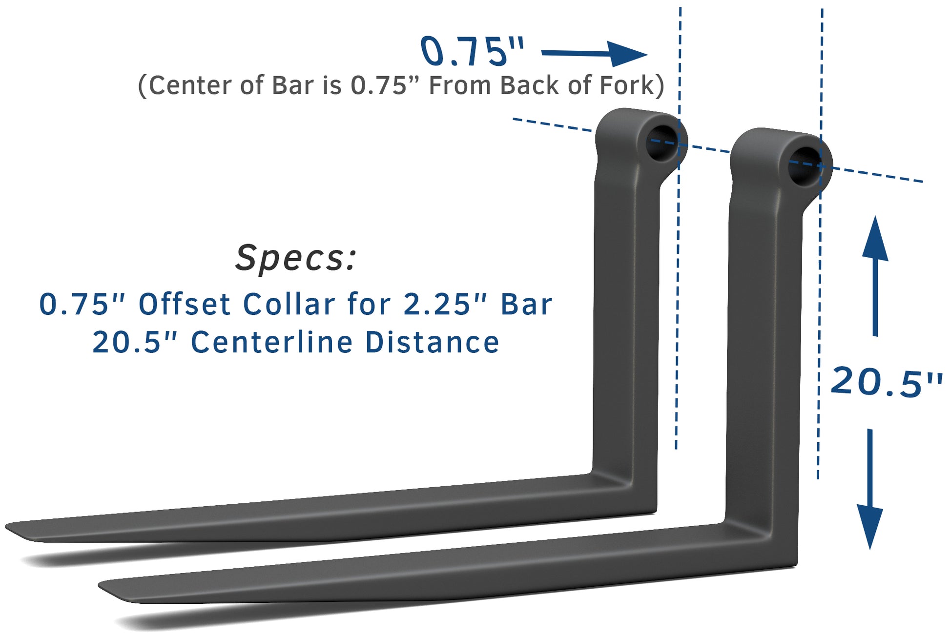 2" x 4" x 72" Telehandler Forks for Genie Terex