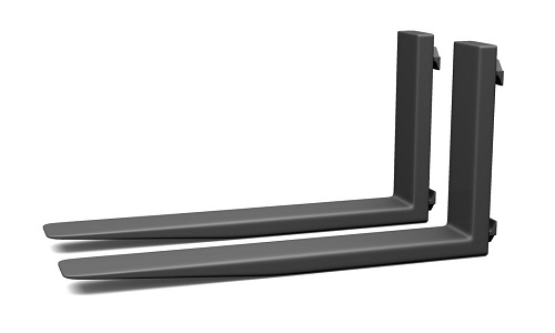 Pair of 96" x 6" x 2" - Class 4 - 12600 lb Capacity - Forklift Forks